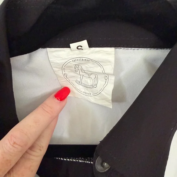 Equestriess Atellier Black and White Button-Up Sun Shirt - Picture 2 of 4